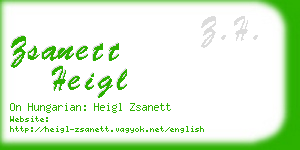 zsanett heigl business card